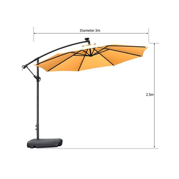 Sombrilla Para Exterior Banana + LED - Imagen 3